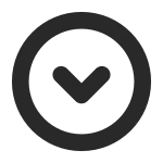 Arrow Down 6 Circle SVG Icon